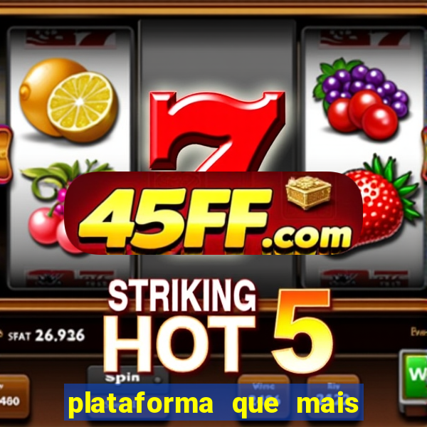 plataforma que mais paga no fortune tiger